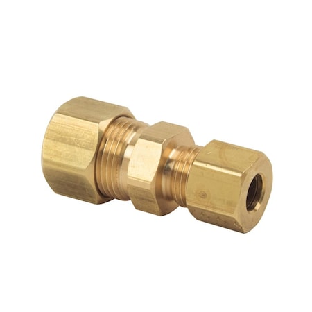 Thrifco Plumbing No. 62R 3/8 Inch x 1/4 Inch Lead-Free Brass Compression Coupling 4401059